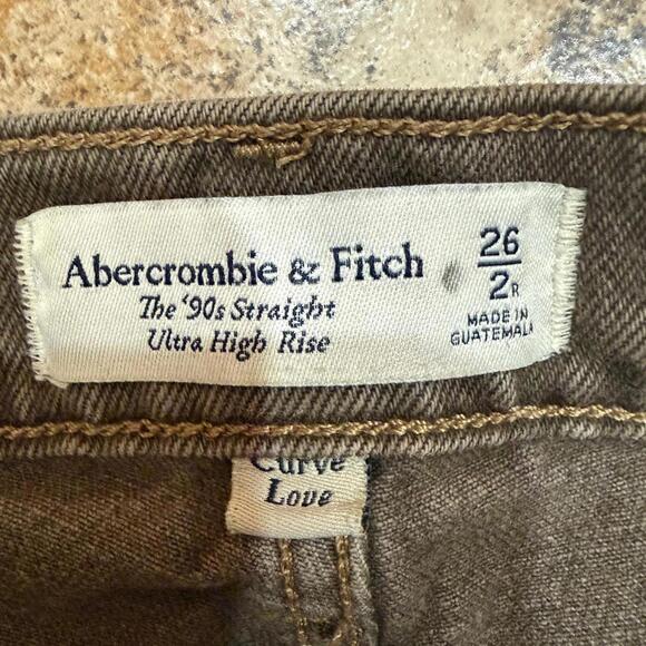 Abercrombie and Fitch the 90s straight ultra high rise curve love jean - Picture 4 of 4